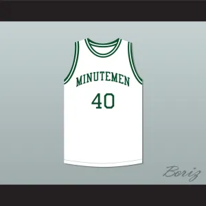 Shawn Kemp 40 Concord Minutemen High School Home Basketball Jersey