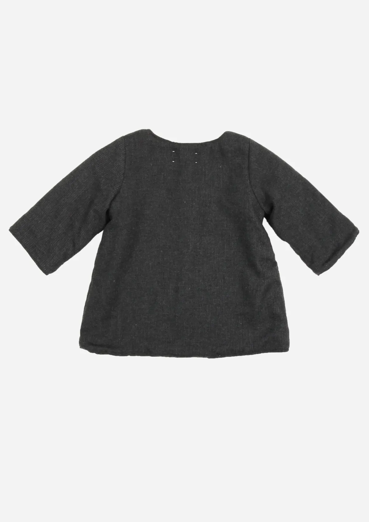 Silk Ribbon Flower Jacket, Anthracite