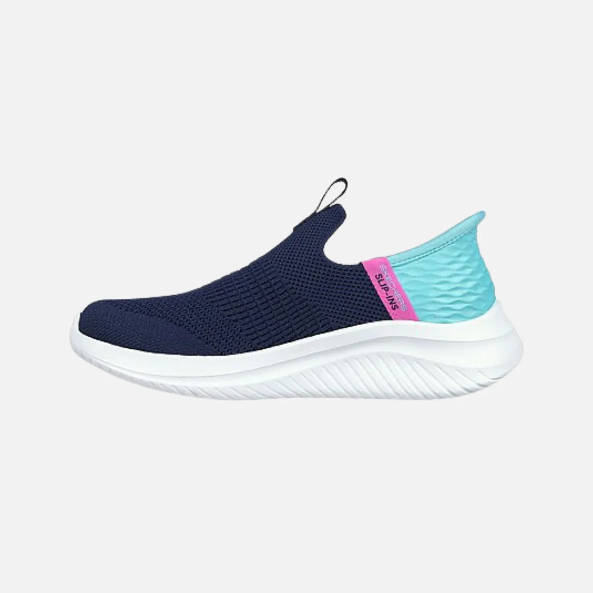 Skechers Slip-ins Ultra Flex 3.0 kids shoes -Fresh Time -Navy/Turquoise