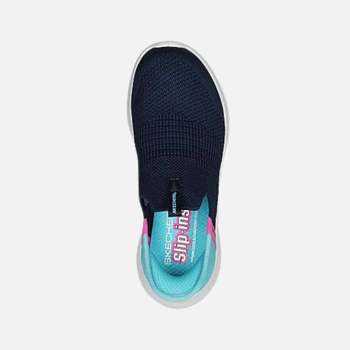 Skechers Slip-ins Ultra Flex 3.0 kids shoes -Fresh Time -Navy/Turquoise