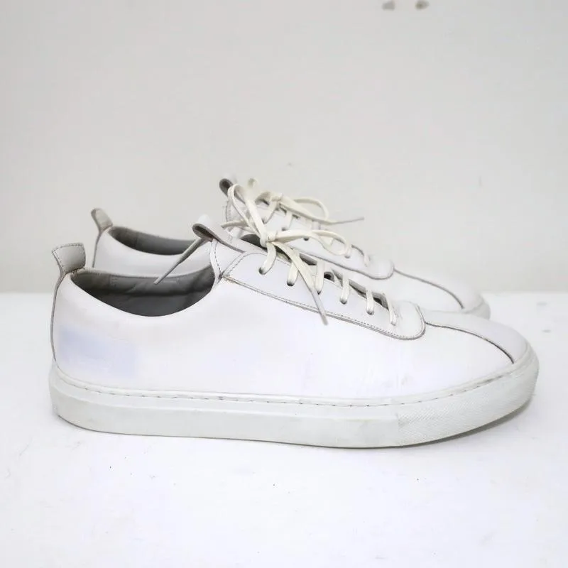 Sneakers by Grenson Low Top Sneakers White Leather Size 8