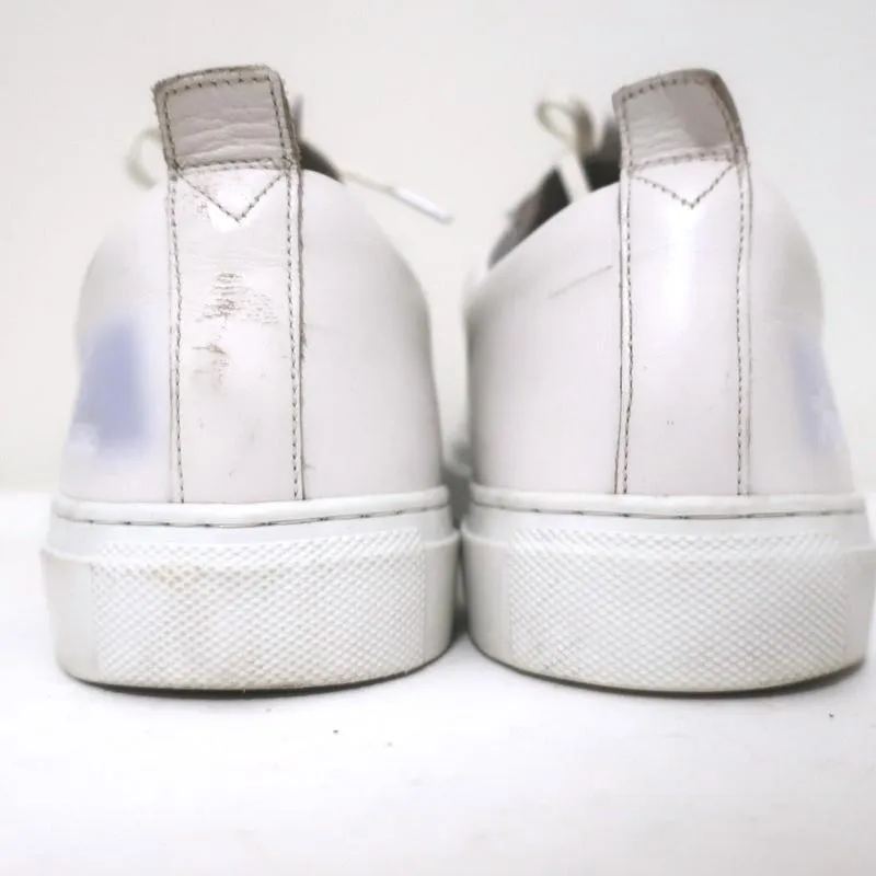 Sneakers by Grenson Low Top Sneakers White Leather Size 8