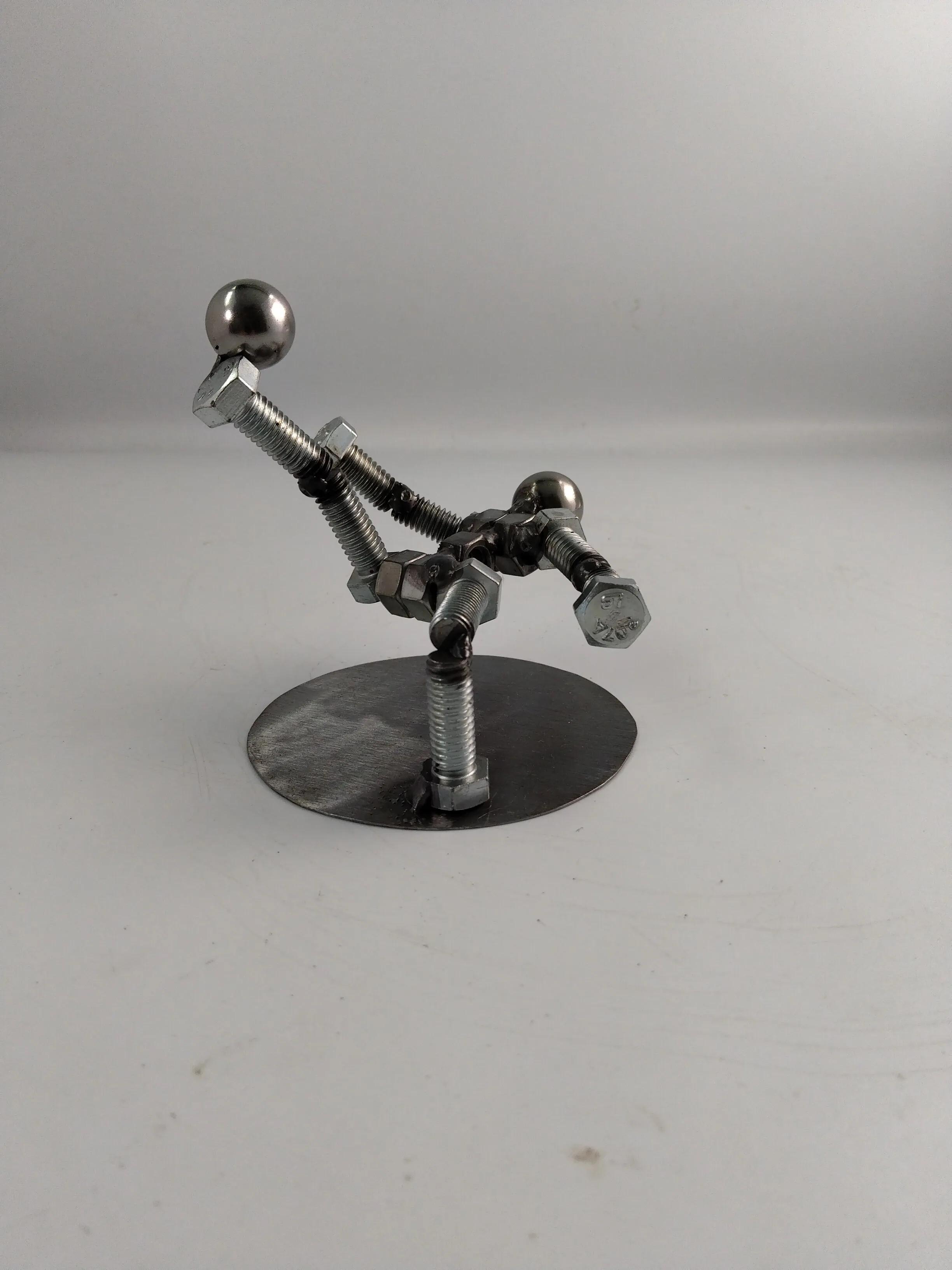 Soccer Player, Metal Bolt Figurine, Sports Figurine,  Miniature Athlete