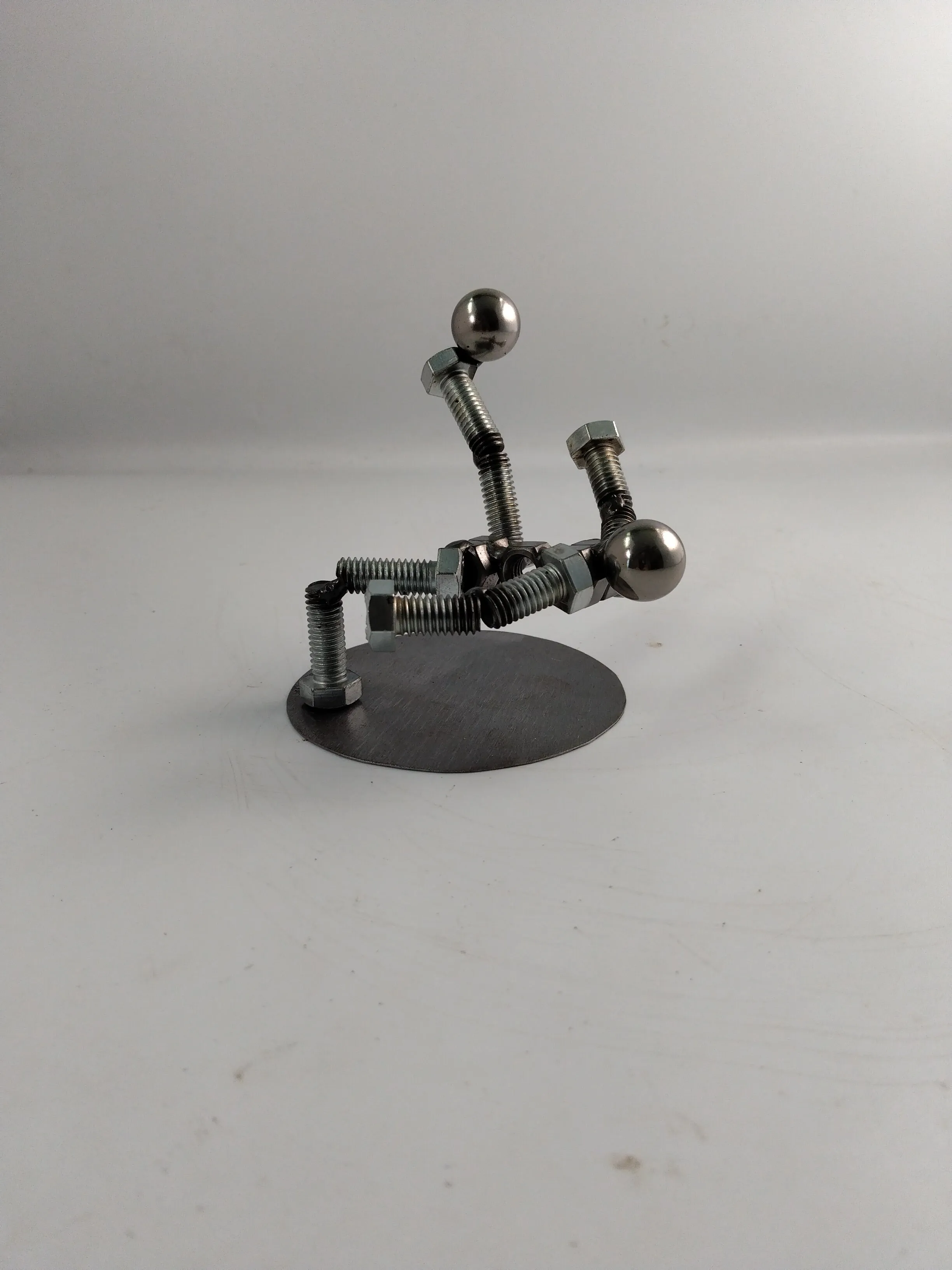 Soccer Player, Metal Bolt Figurine, Sports Figurine,  Miniature Athlete