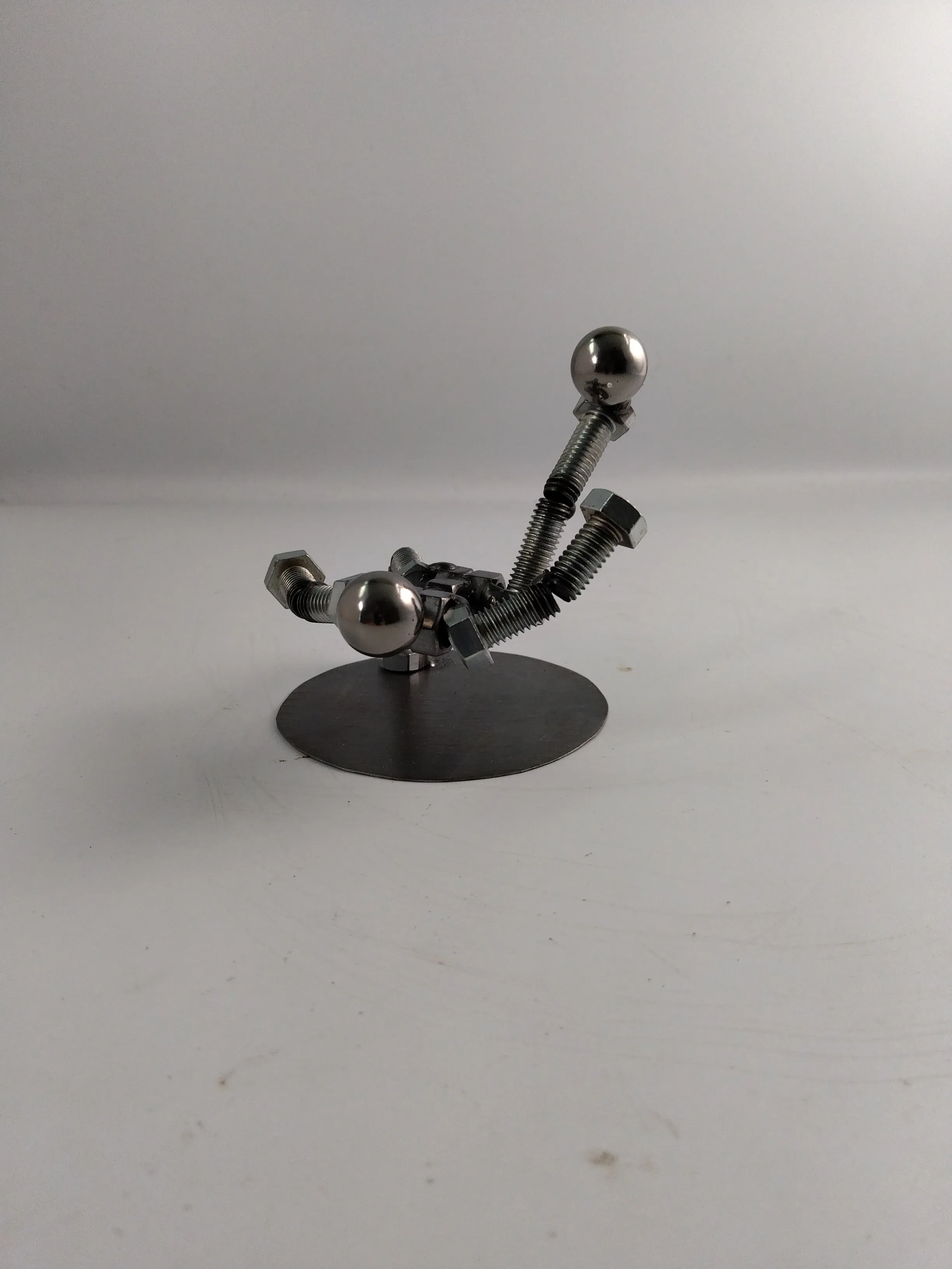 Soccer Player, Metal Bolt Figurine, Sports Figurine,  Miniature Athlete