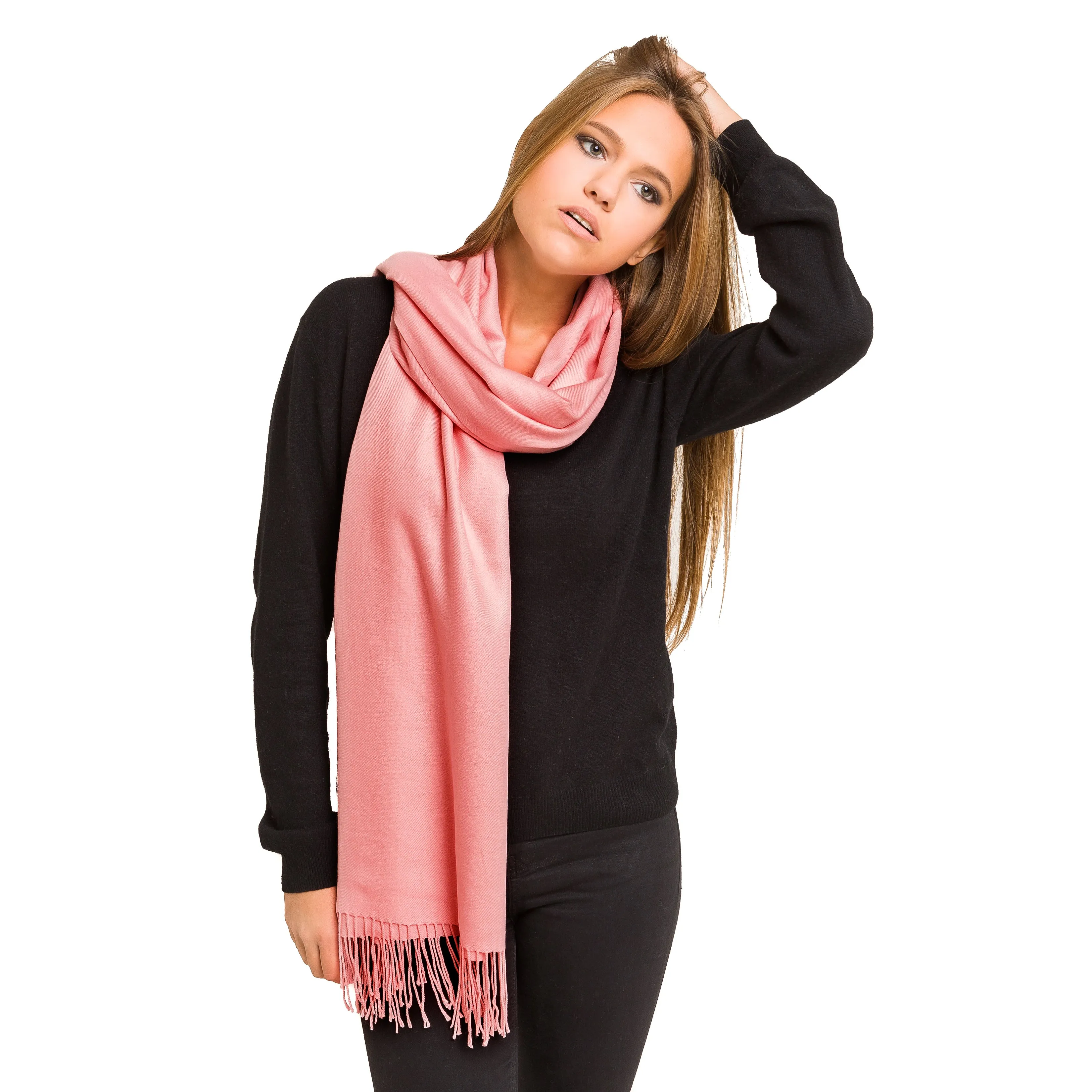 Solid Color Classic Scarf (Pink)