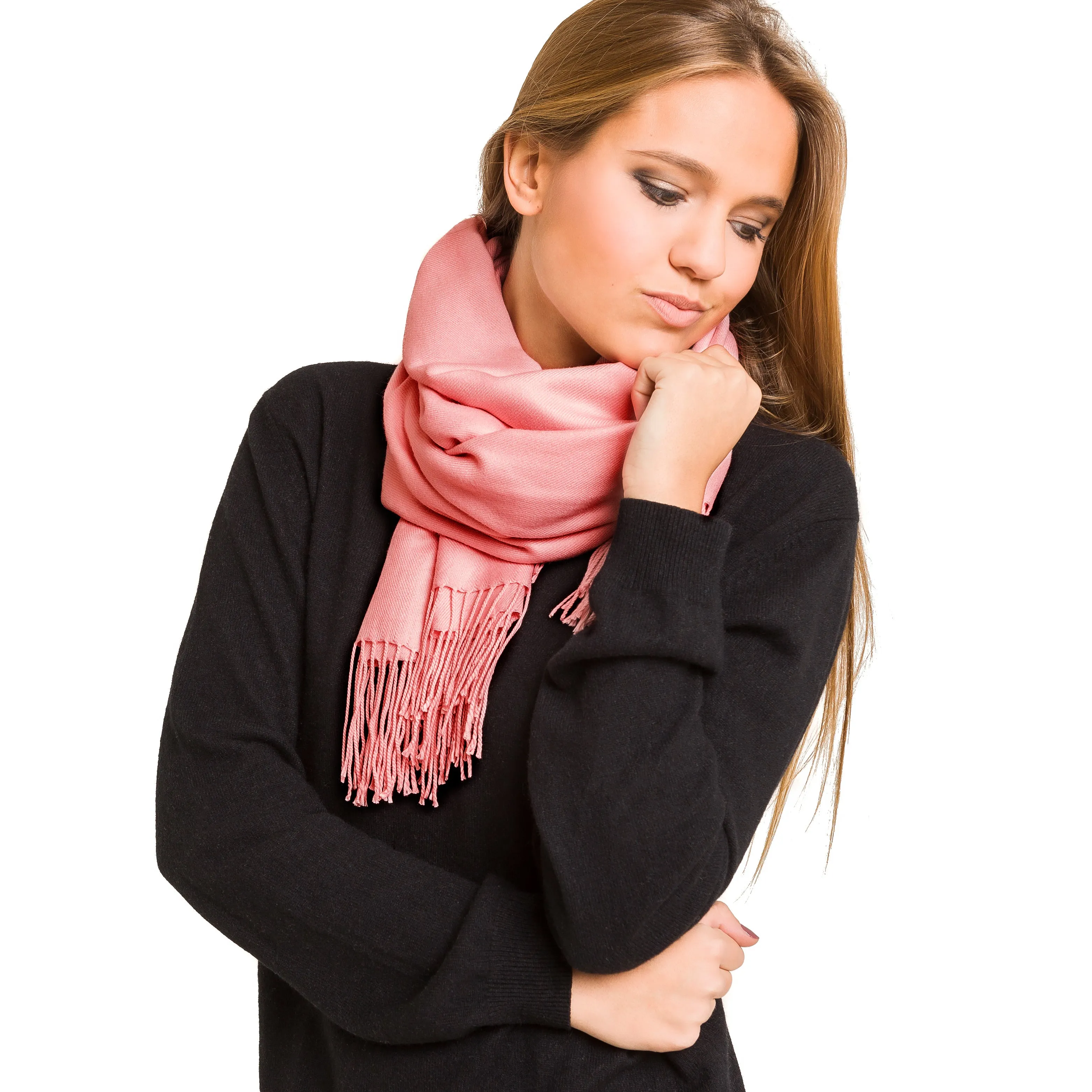 Solid Color Classic Scarf (Pink)