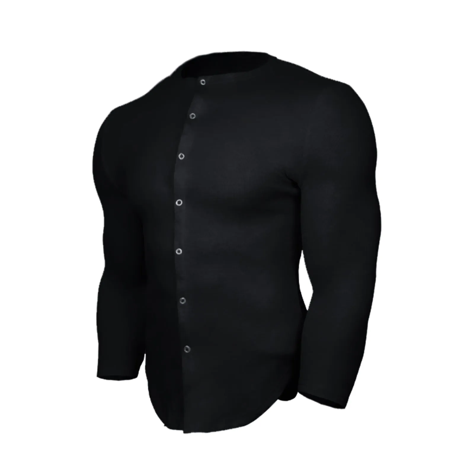 SOLID COLOR LONG SLEEVE SHIRT