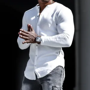 SOLID COLOR LONG SLEEVE SHIRT