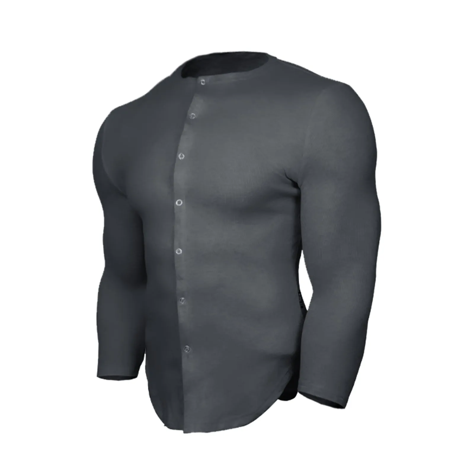 SOLID COLOR LONG SLEEVE SHIRT