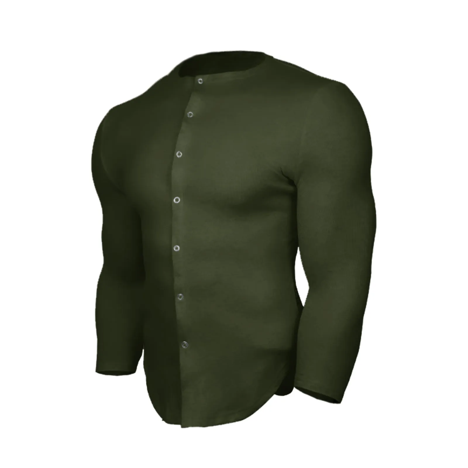 SOLID COLOR LONG SLEEVE SHIRT