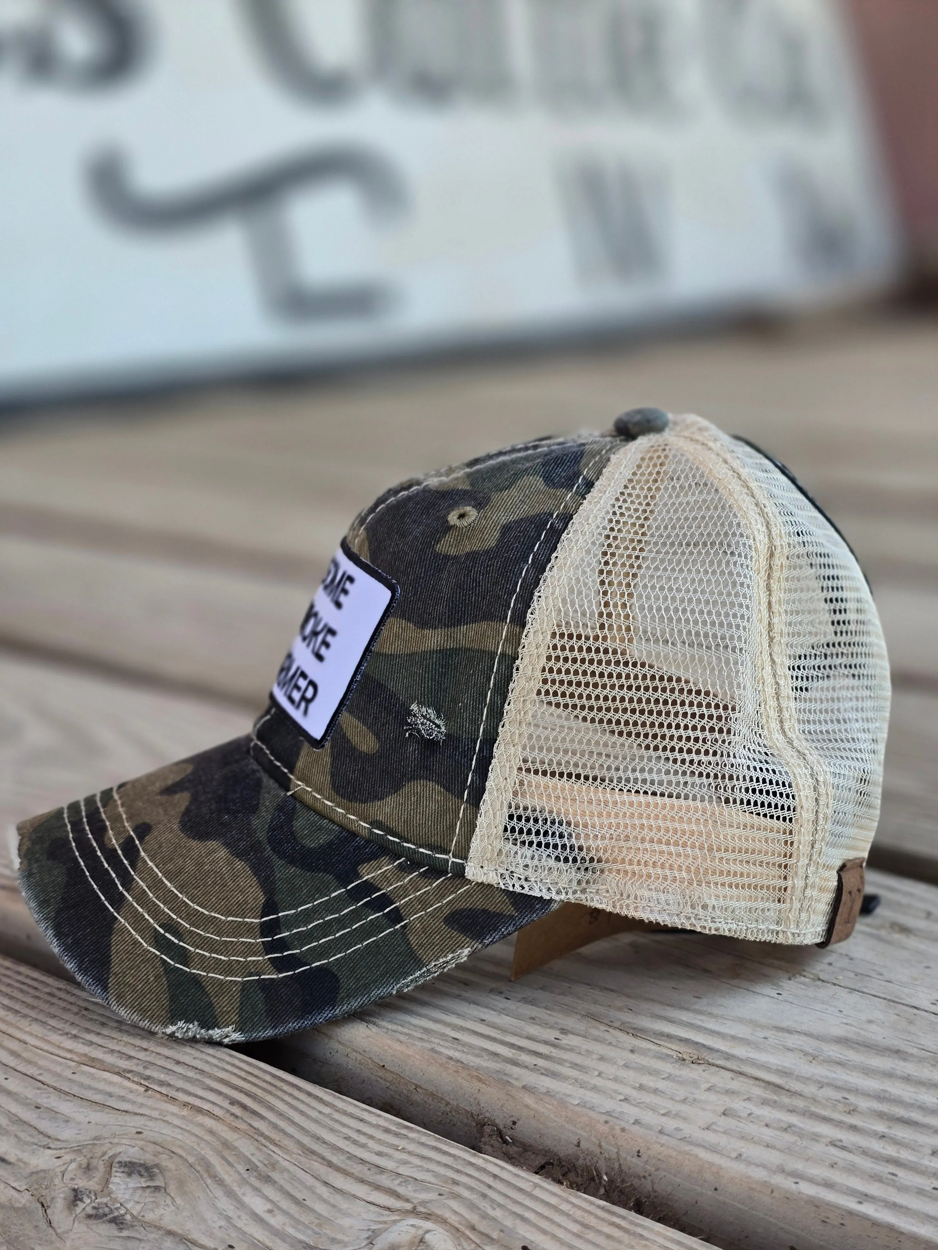 Some Broke Farmer Ponytail Hat