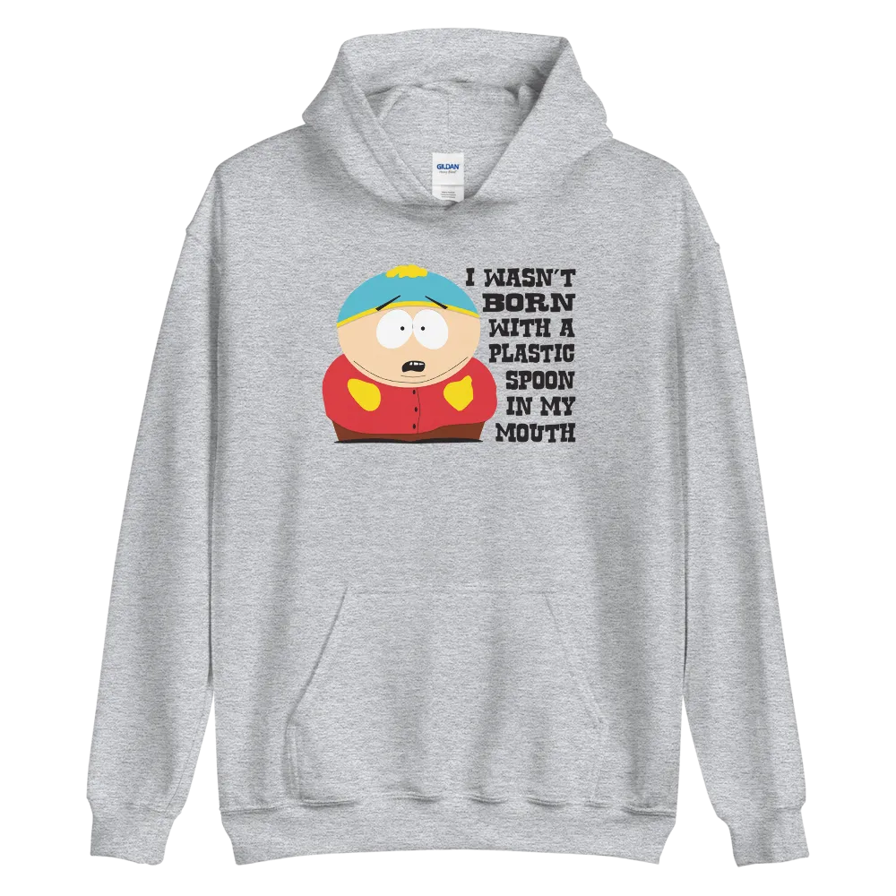South Park Cartman Born with a Plastic Spoon Hooded Sweatshirt