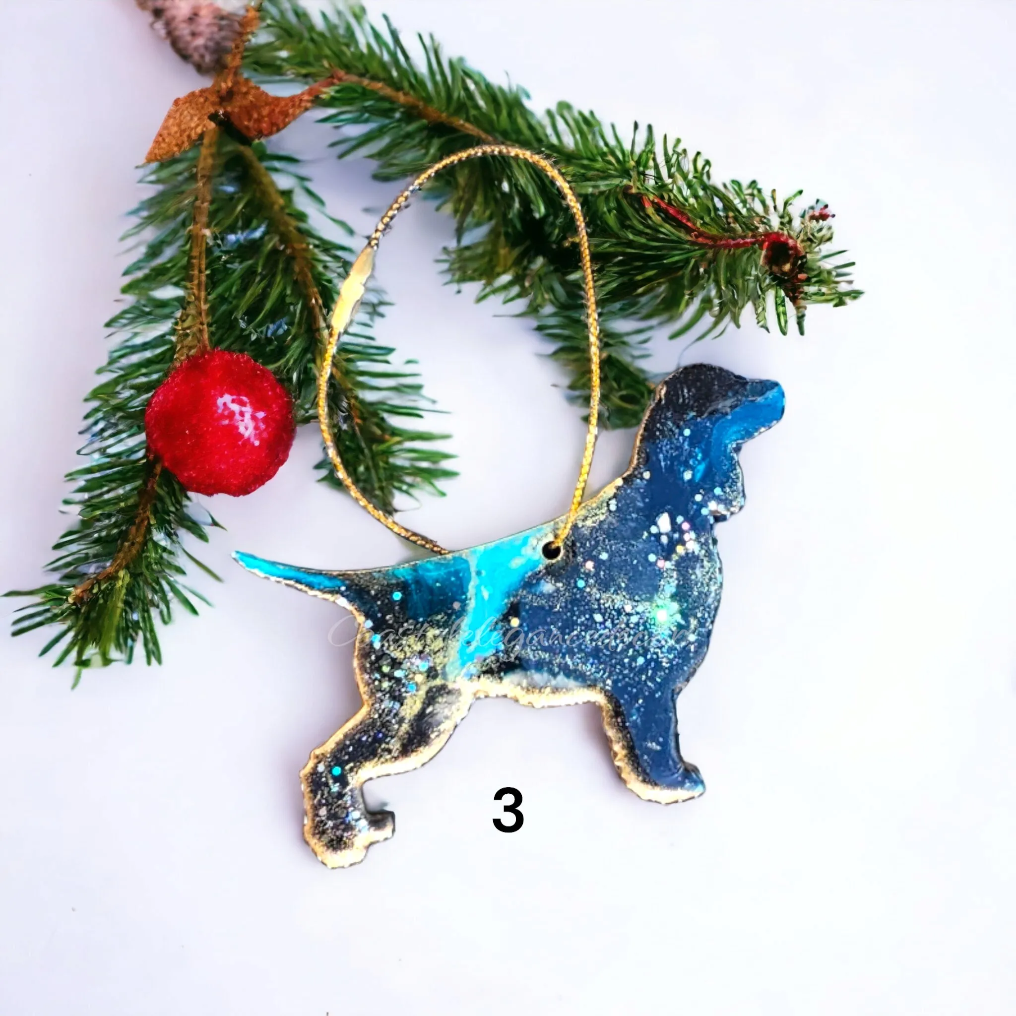 Springer Spaniel Dog Christmas Handmade Ornaments