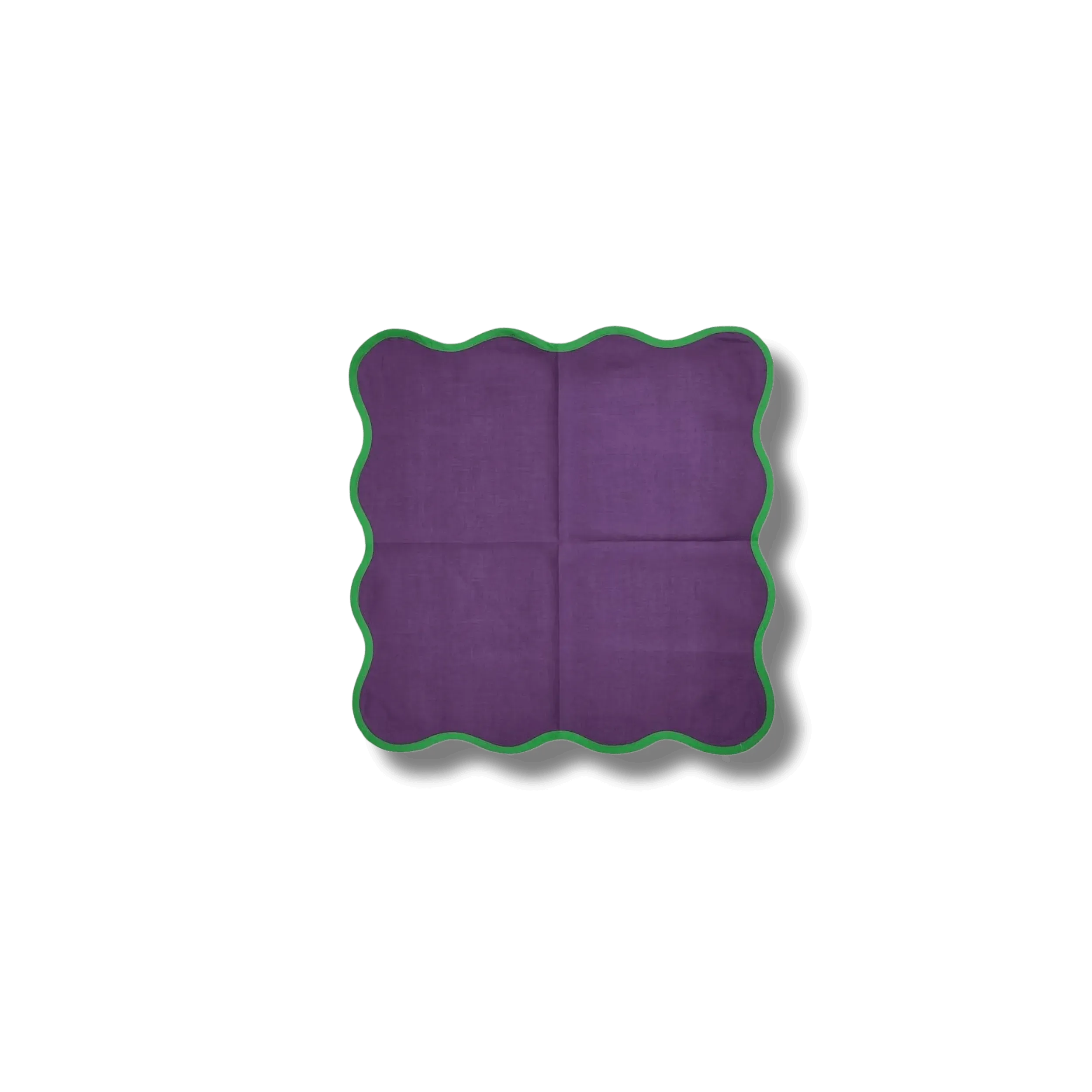 Square Scalloped Cotton Napkins