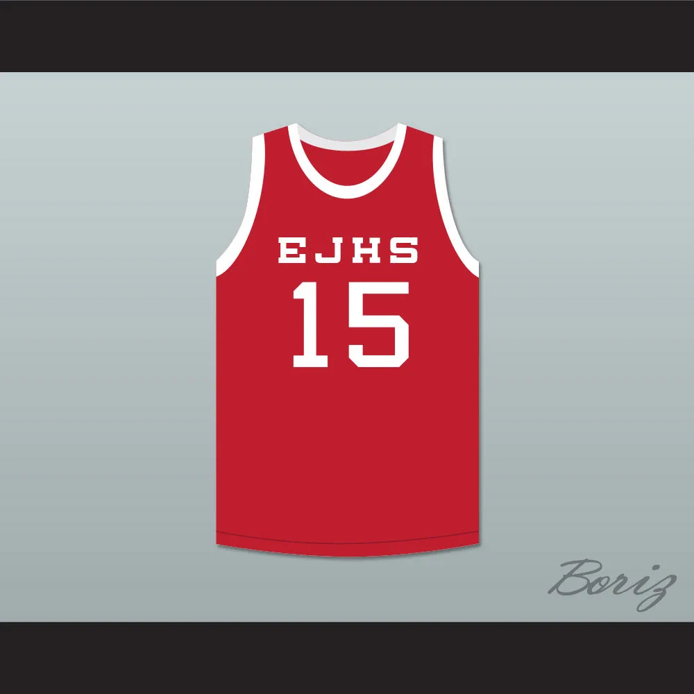 Steve Young 15 Eastern Junior High School Red Basketball Jersey