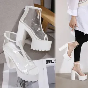 Strappy Transparent Sandal