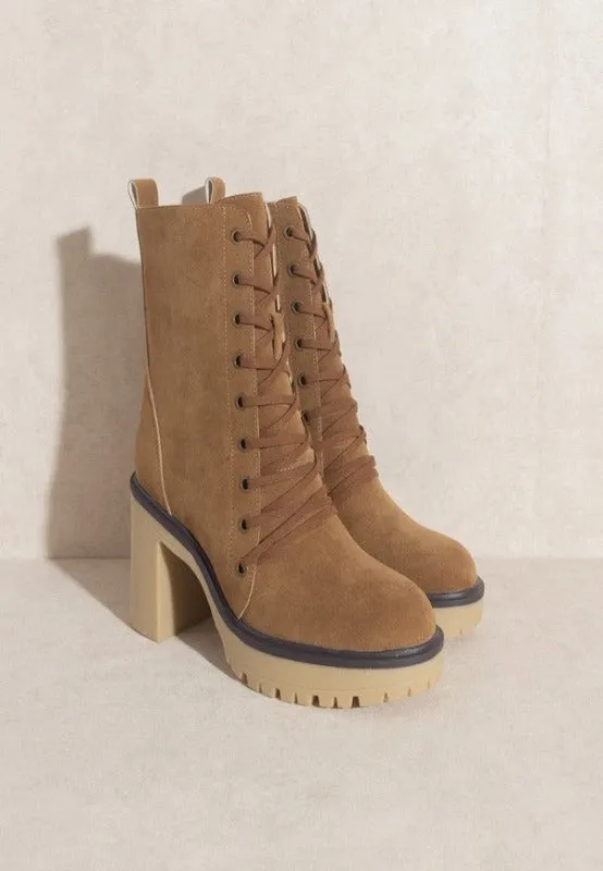 Suede Platform Boots