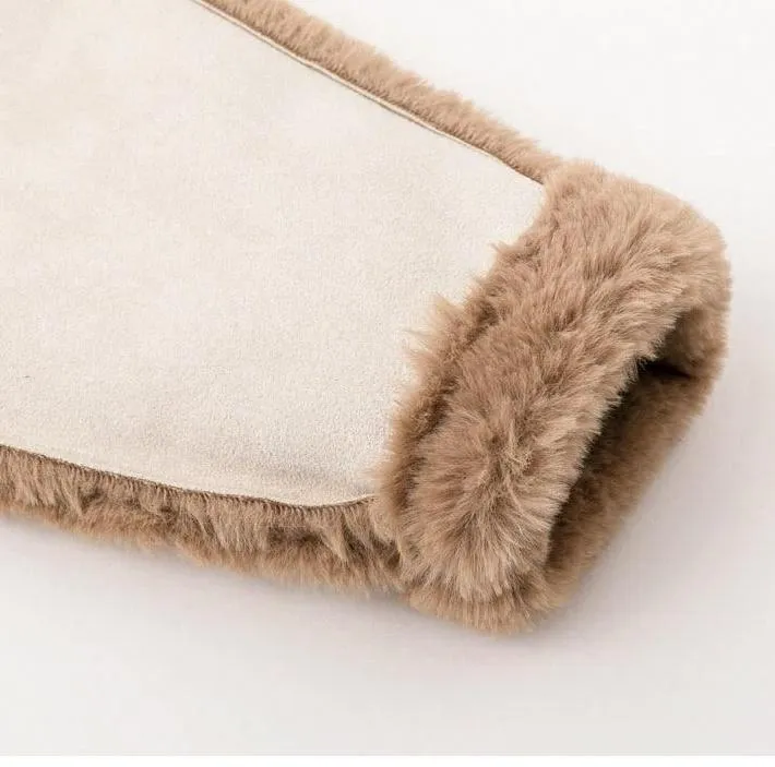 Sunset Hugs Faux Fur Jacket - Coffee