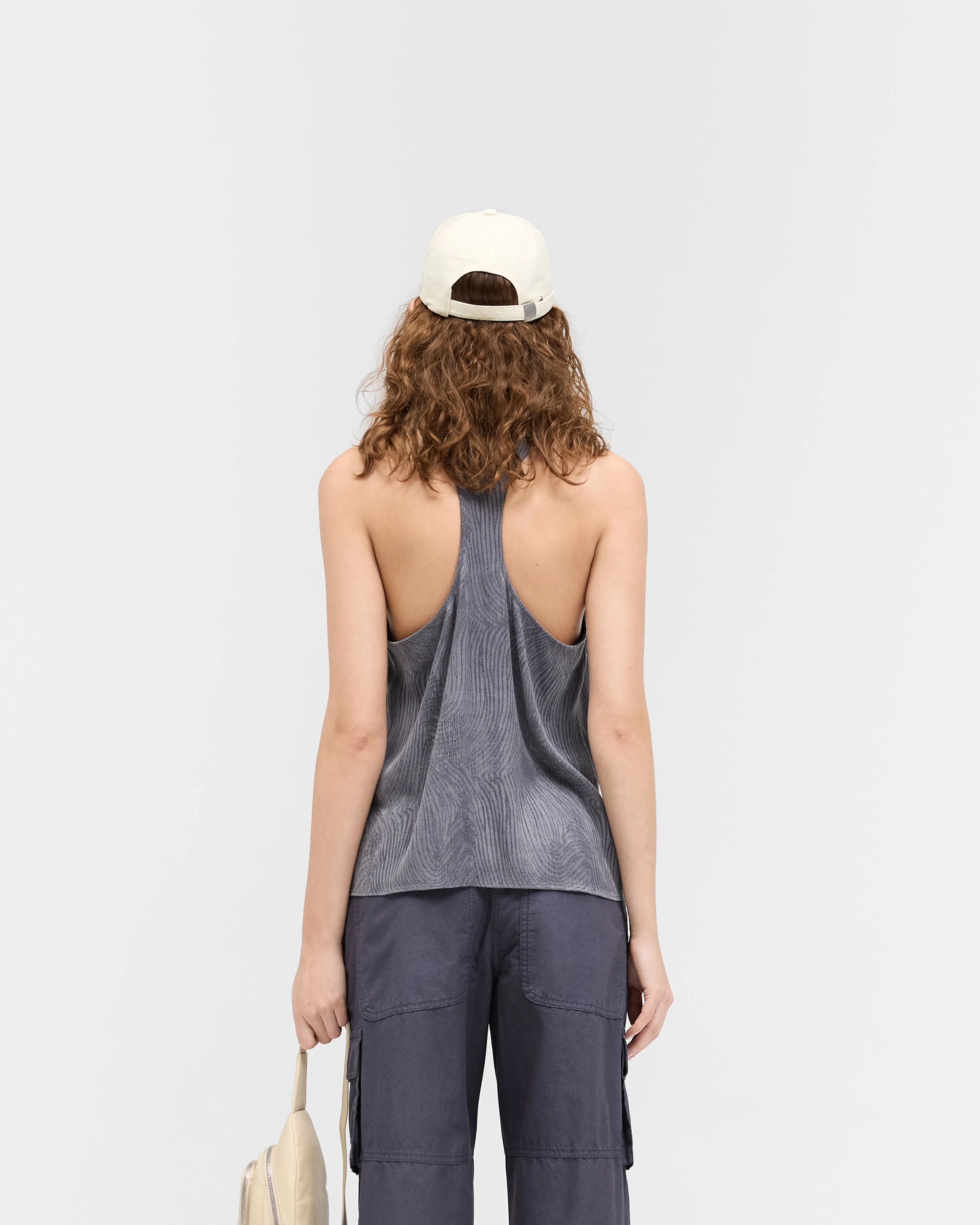 Swirl Top - Jet Black