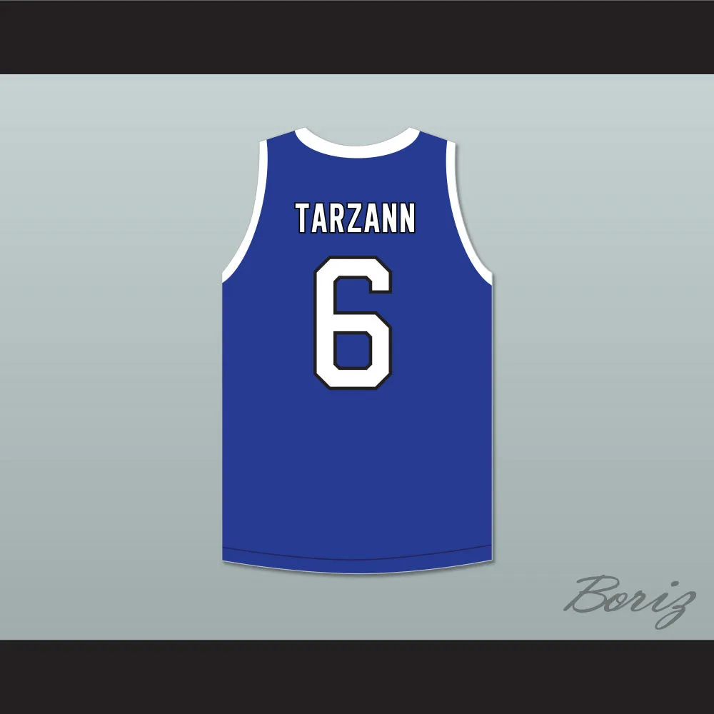 Tarzann 6 ACE Family Charity Blue Basketball Jersey