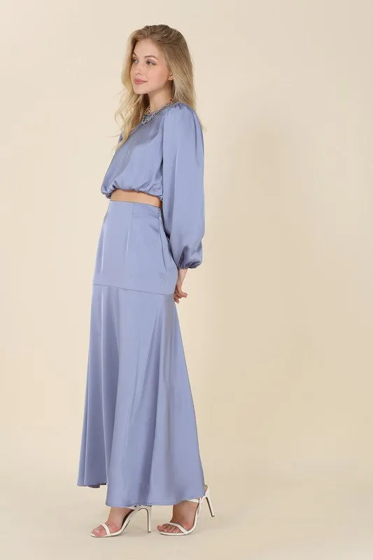 Tatum Satin Two-Piece Set