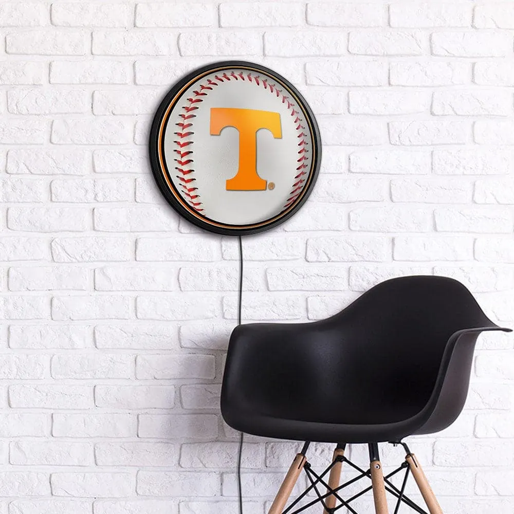 Tennessee Volunteers: Baseball - Slimline Lighted Wall Sign