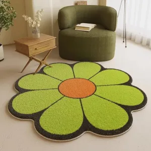 Thick Carpet Fluffy Soft Flower Shape Modern Minimalist Rugs Home Washable Mat