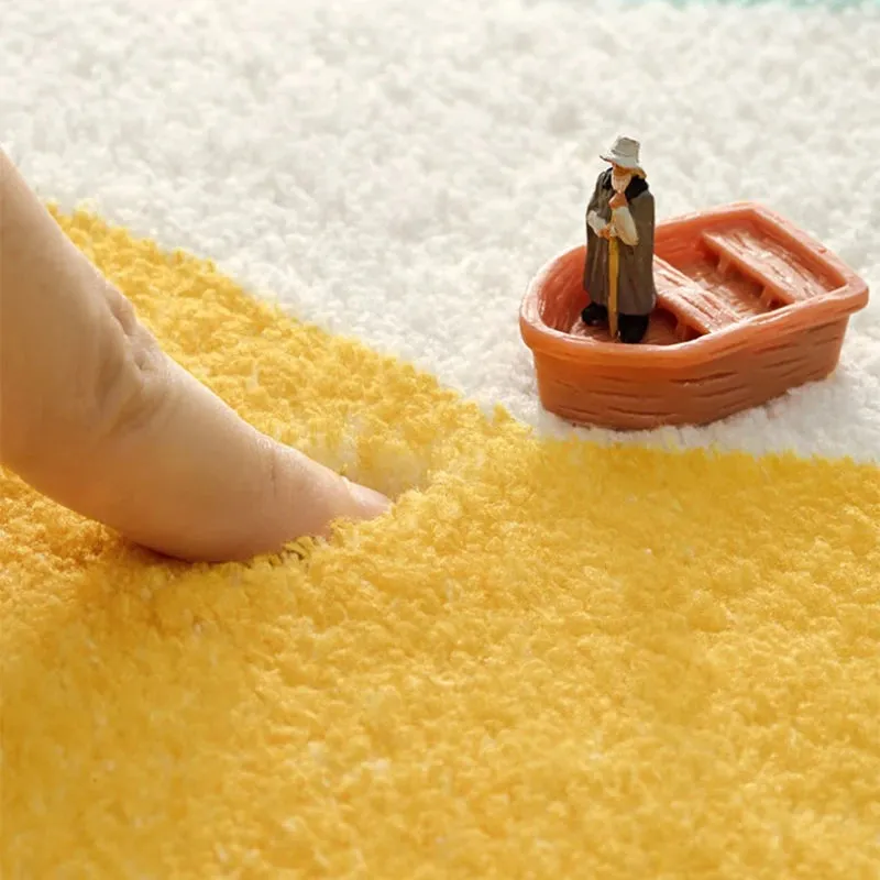 Thick Carpet Fluffy Soft Flower Shape Modern Minimalist Rugs Home Washable Mat