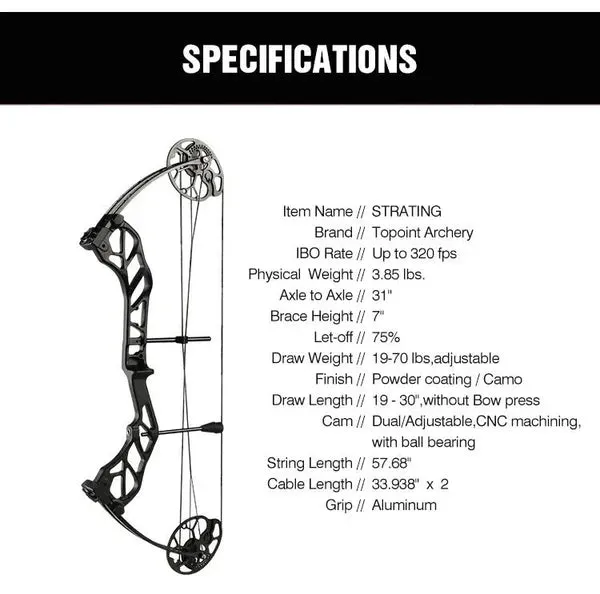 Topoint Starting 31 Hunter Compound Bow RH only