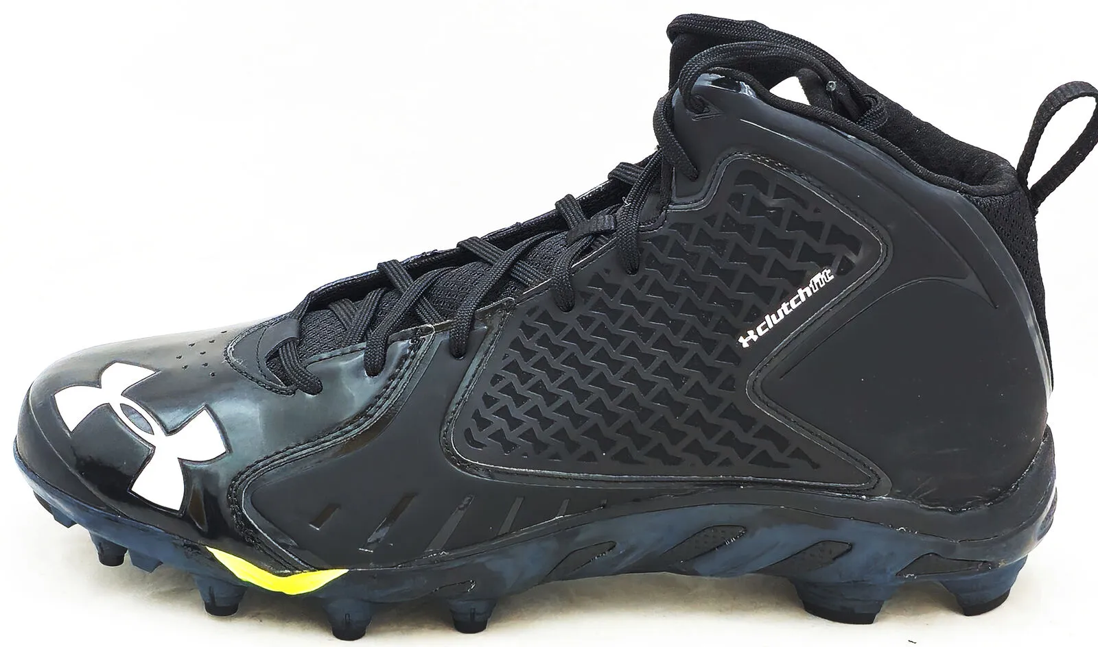 TYLER LOCKETT AUTOGRAPHED UNDER ARMOUR CLEATS SEAHAWKS SIZE 13.5 MCS 222024
