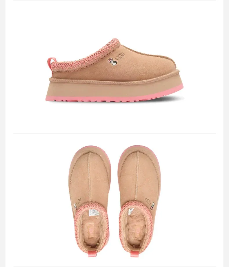 UGG Tazz Tazz autumn and winter warm all-match one-foot thick-soled lazy shoes snow boots 1172130
