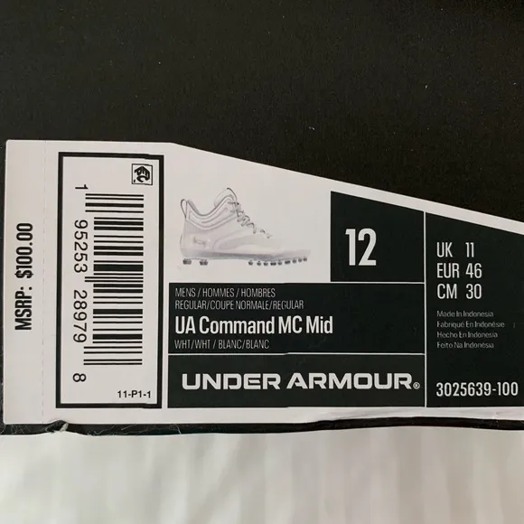 Under Armour Command MC Mid Lacrosse Cleats