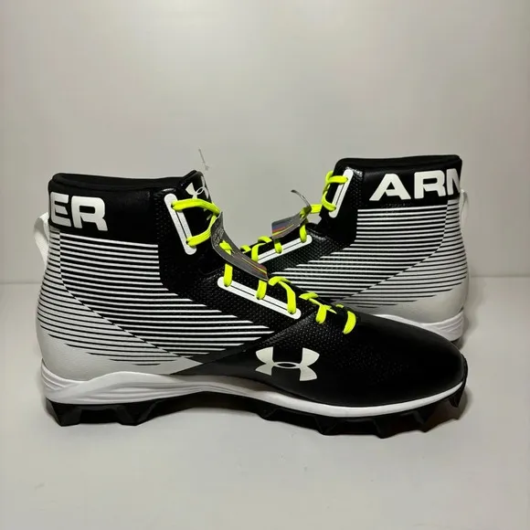 Under Armour mens UA Hammer MC football cleats MidRM 1289761-011 Black 13 NEW