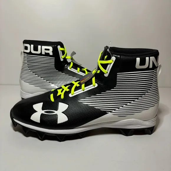 Under Armour mens UA Hammer MC football cleats MidRM 1289761-011 Black 13 NEW