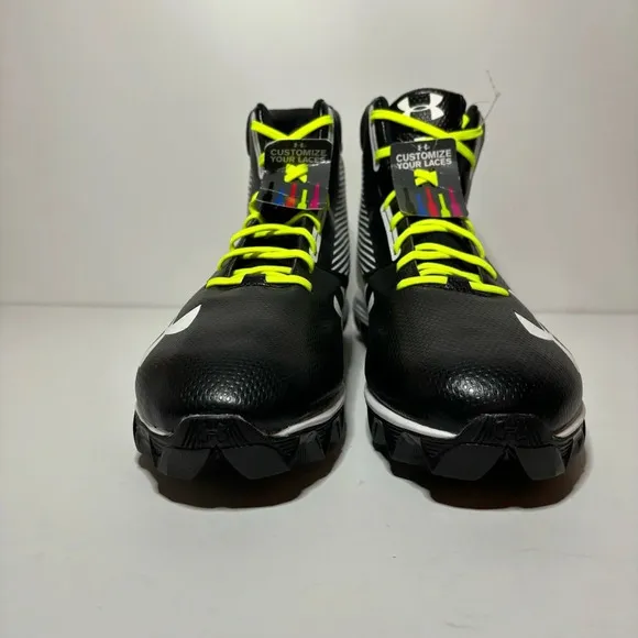 Under Armour mens UA Hammer MC football cleats MidRM 1289761-011 Black 13 NEW