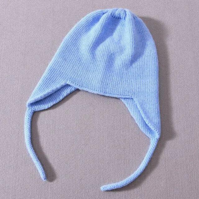 Unisex Wool Knitted Winter Hat with Real Raccoon Fur Pompom