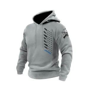 USA FLAG COTTON GRAPHIC POCKET HOODIE