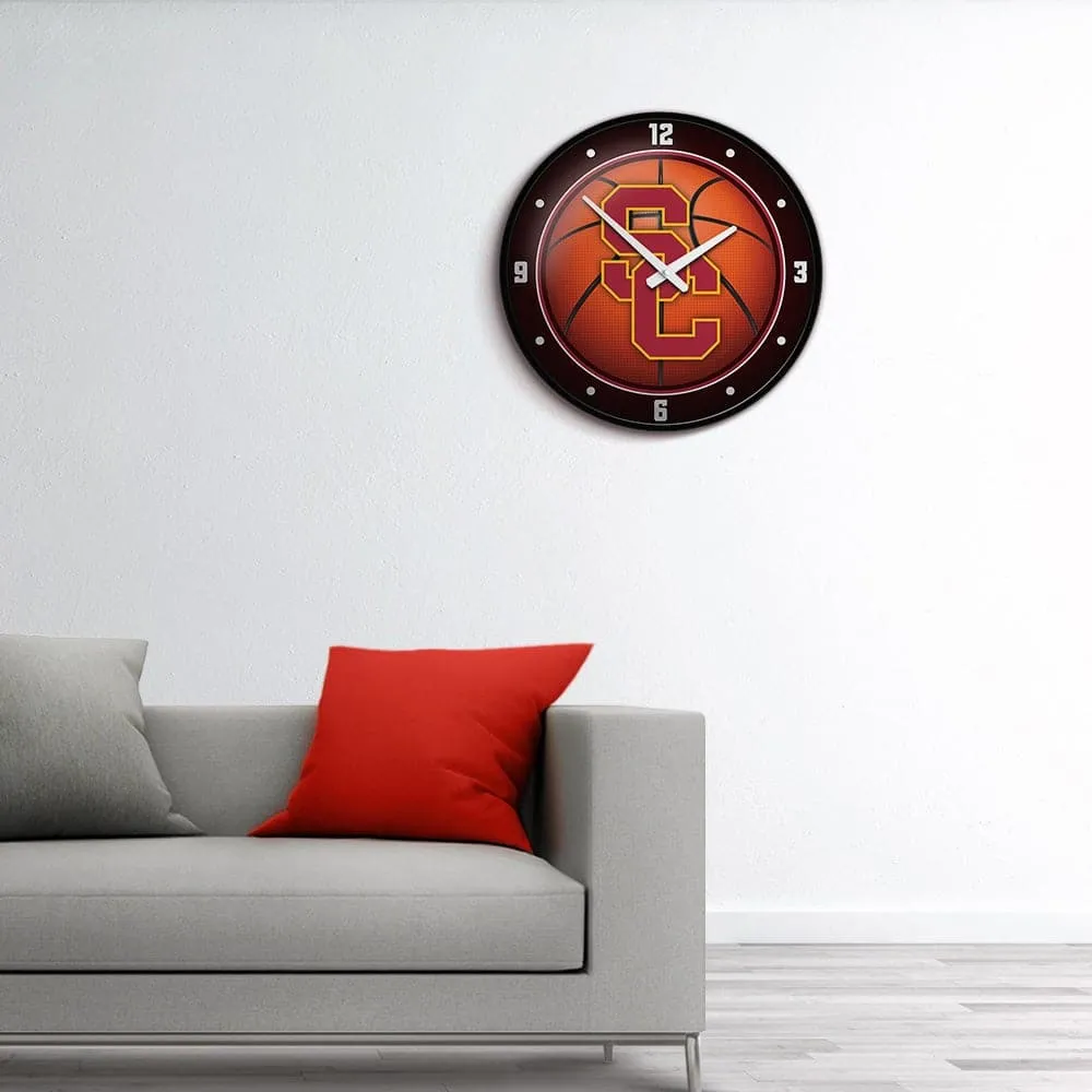 USC Trojans: Basketball - Modern Disc Wall Clock