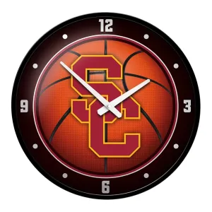 USC Trojans: Basketball - Modern Disc Wall Clock