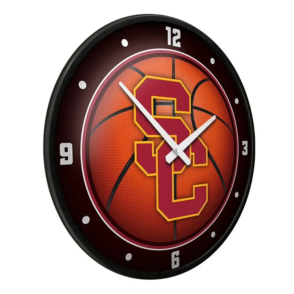 USC Trojans: Basketball - Modern Disc Wall Clock