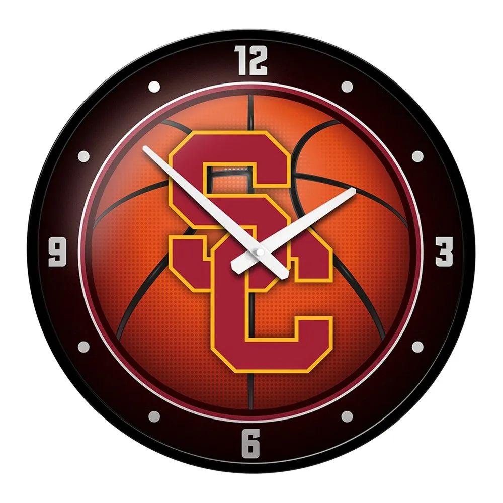 USC Trojans: Basketball - Modern Disc Wall Clock