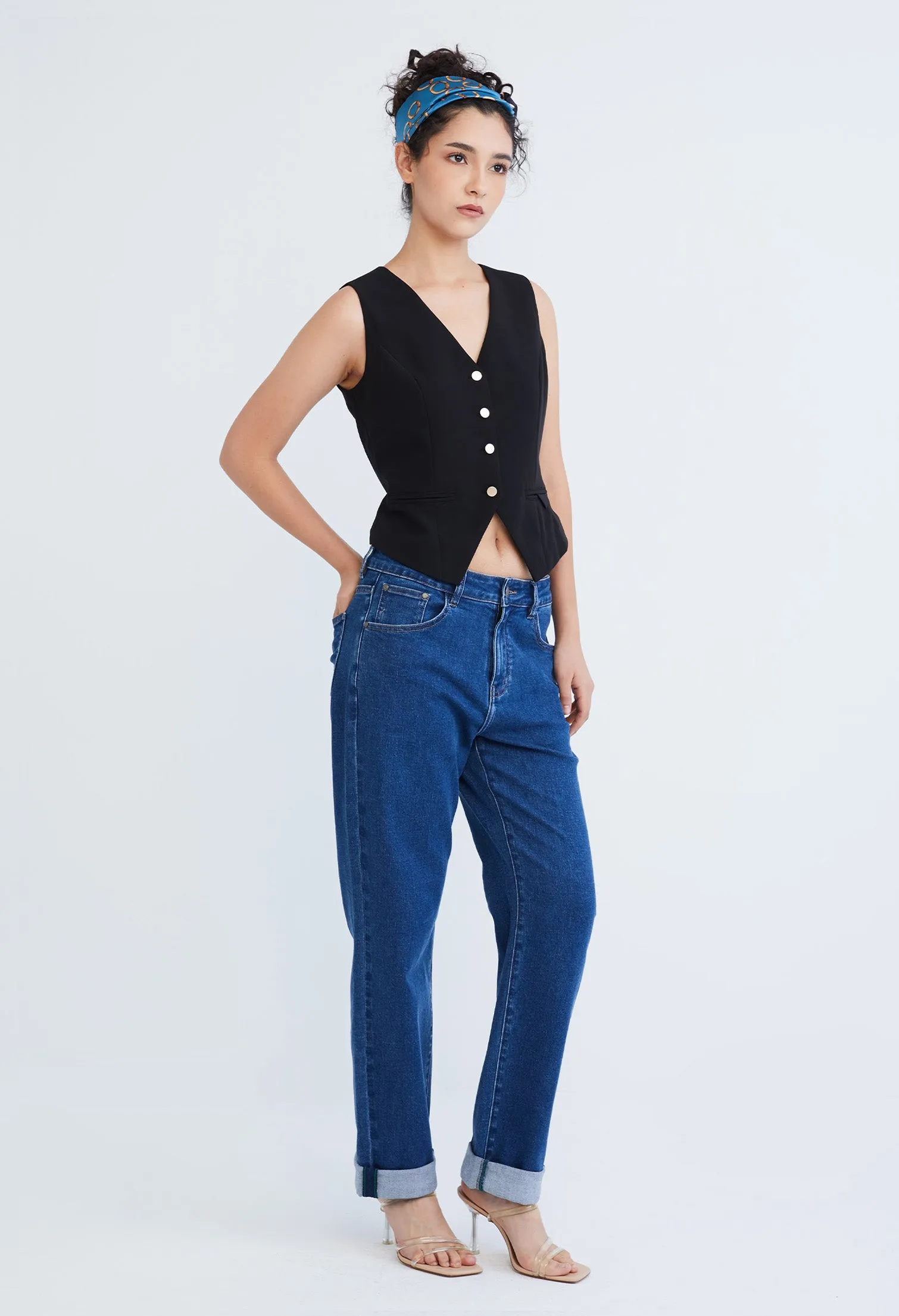 Versatile Polysoft Button-front V Cut Waistcoat