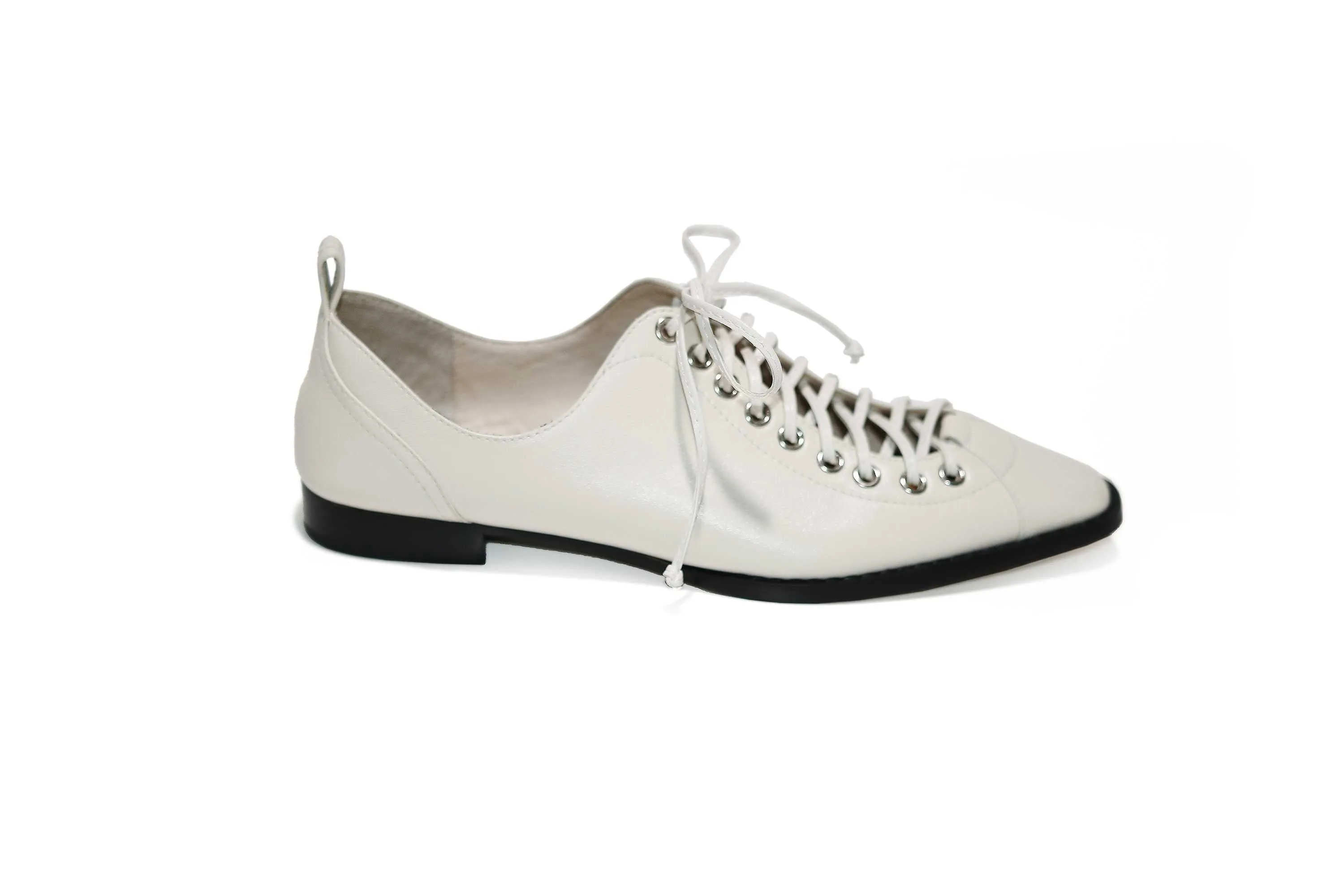 vintage design genuine leather casual shoes chic lace up small square toe low heels women solid fashion pumps