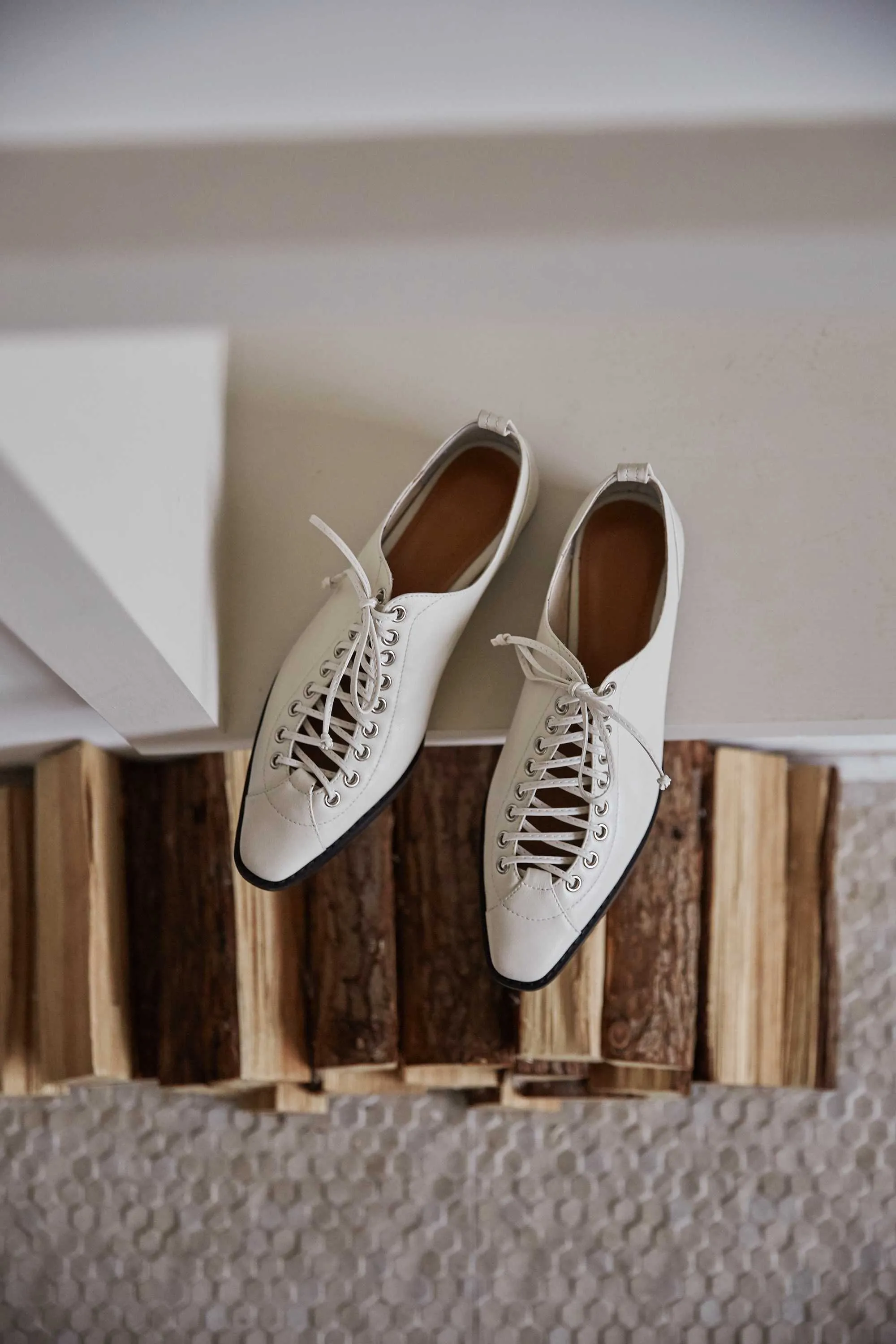 vintage design genuine leather casual shoes chic lace up small square toe low heels women solid fashion pumps