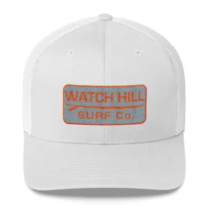 Watch Hill Surf Co. 'Patch Logo' Trucker Cap (Grey/Orange)