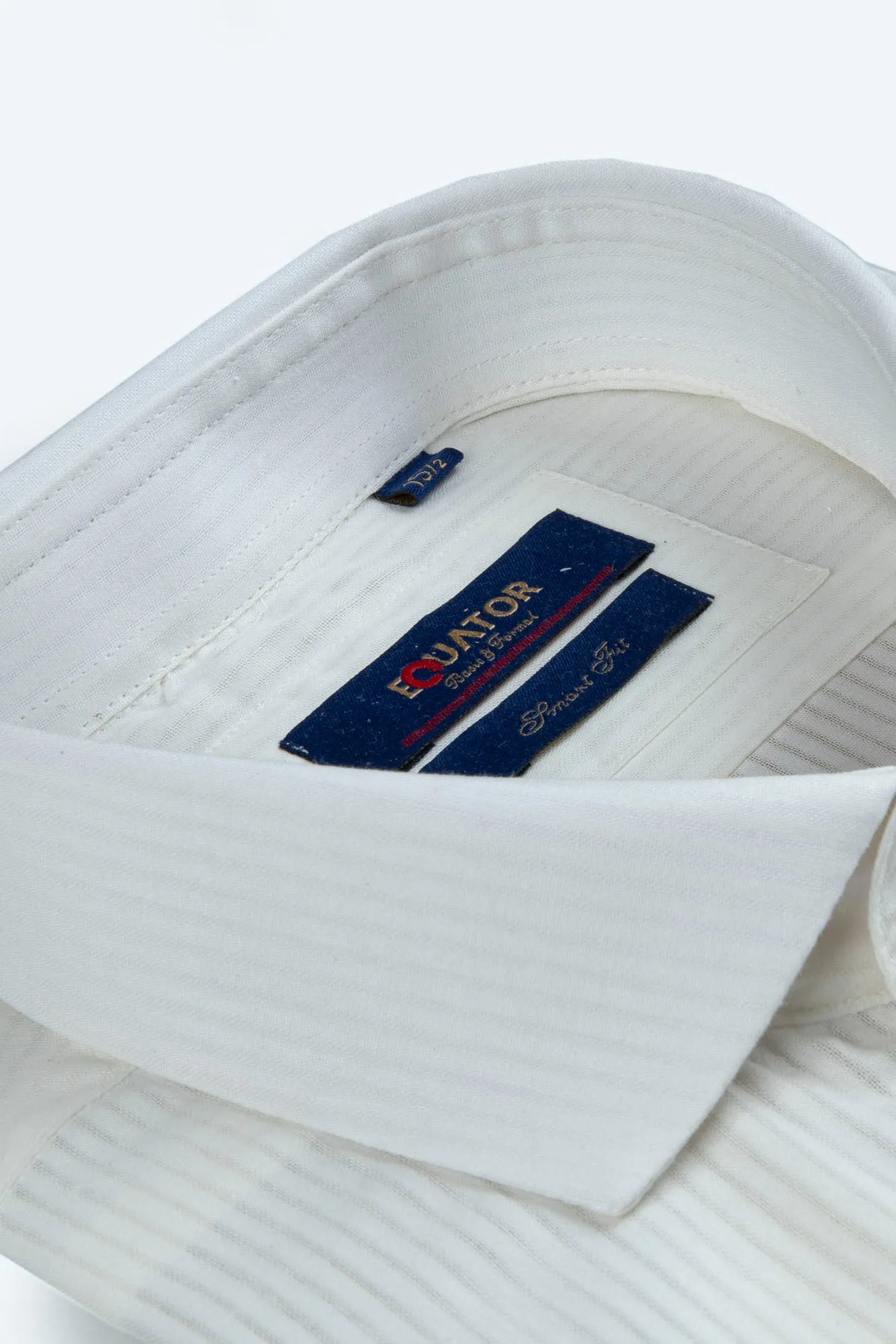 White Lined Formal Shirt