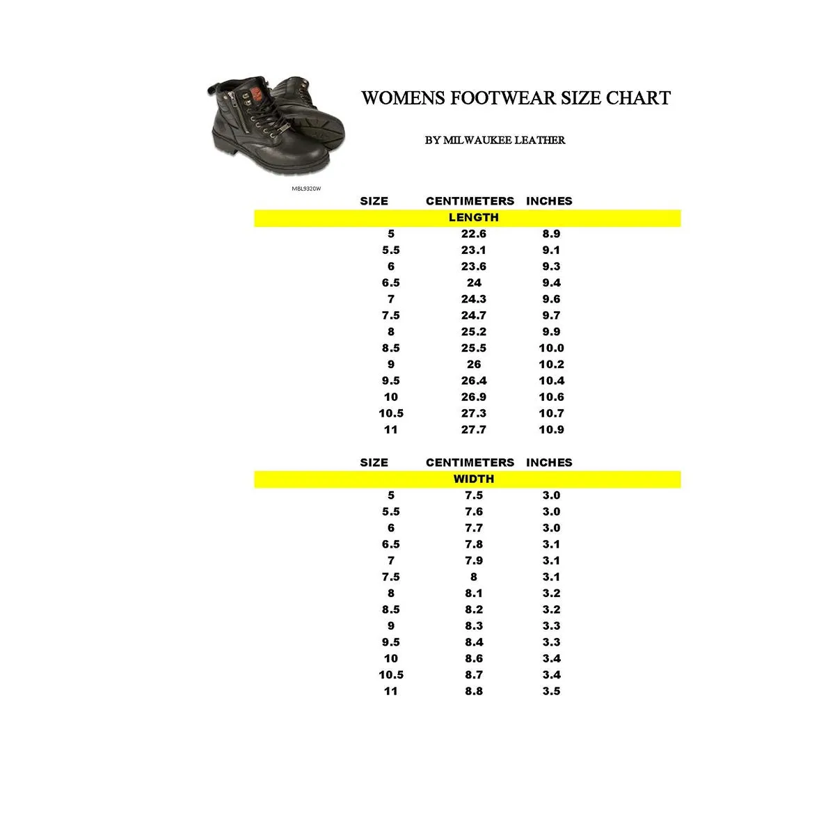 Wide MBL9320W Women's Black 'Wide-Width' Lace-Up Motorcycle Boots