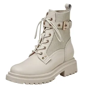 Women Boots Round Toe Thick Sole Ankle Shoes
