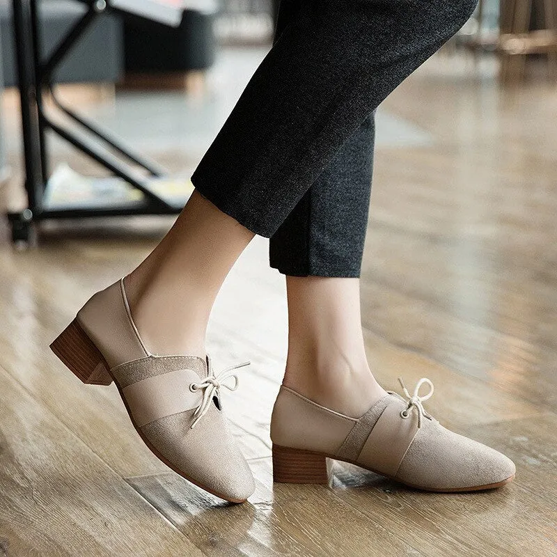 Women Fashion Shallow Shoes Mid Heel Pumps